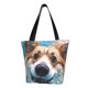 thumbnail image 1 of Fotbe Sea Swimming Corgi Bolsa de Playa con Estampado, Bolsa de Hombro, Bolsa de Mano Espaciosa, Bolsa de Viaje Ligera, Bolsa de Compras Versátil, 1 of 6