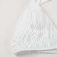 thumbnail image 5 of TOWED22 Bikini Tops for Women - Large Bust Swimsuit Top Only Knot Twist Full Coverage Bathing Suit White,L, 5 of 9