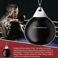 thumbnail image 6 of Spaco 21 Inch Water Punching Bag with Adjustable Metal Chain-Black, Heavy Punching Bag with Adjustable Metal Chain, Water Injection Hose, Boxing Training Bag, 6 of 9