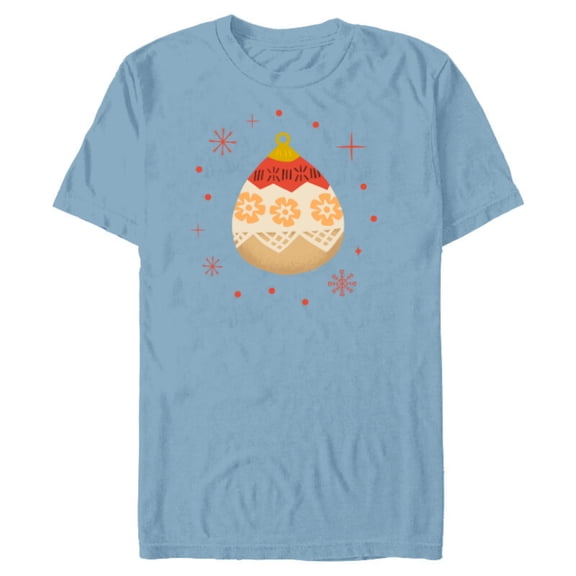 Disney Princess Moana Holiday Christmas Ornament - Short Sleeve Blended T-Shirt for Adults - Customized-Ocean Blue