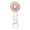 White, variant on Mini Portable Handheld Fan With 3 Speeds USB Rechargeable Pocket Fan With Carabiner Clip For Travel Office Outdoor