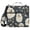 Golden Retriever Flower Pattern, variant on 3 Ring Zipper Binder with Shoulder Strap Waterproof Trapper Keeper 2 Inch D-Ring 500 Sheets Capacity Truck Highland Cow Flower