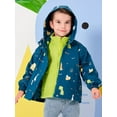 thumbnail image 2 of famuka Toddlers 3 in 1 Jacket 2PCS Boys Girls Hooded Windbreaker Outerwear Little Kid Fleece Coat, 2 of 12