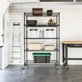 thumbnail image 4 of Seville Classics UltraDurable® 5-Tier NSF Steel Wire Shelving, 48" W x 24" D, Black, 4 of 10