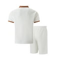 thumbnail image 4 of Weiqiqre Men's Short Sets 2 Piece Outfits Button Down Linen Shirts and Short Sets Summer Beach Outfis, 4 of 5
