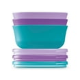 thumbnail image 5 of NUK Stacking Bowl and Lid Purple/Teal 3 count, 5 of 8