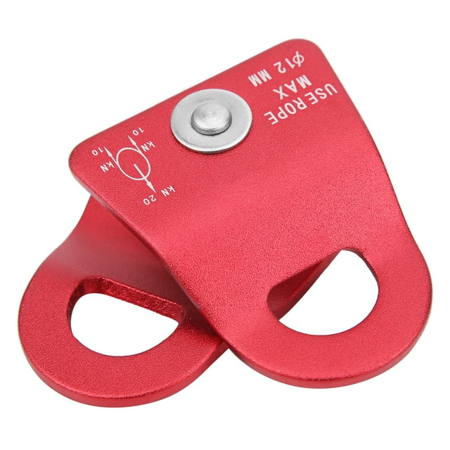 Single Pulley, Outdoor Pulley Roller, Side Plate For Towing Mountaineering Lifting Climbing Red