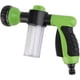 thumbnail image 1 of Pistola pulverizadora verde con depósito para jabón o fertilizante - Lavado a presión - Accesorios de riego - 8 patrones de riego - Rociador de manguera con dosificador, 1 of 5