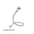 thumbnail image 3 of Lámpara LED de escritorio para libros, USB Flexible para interior, hogar, escuela, dormitorio, ordenador portátil, lector de de noche, luz Iluminación y accesorios Negro Luz blanca cálida Cateissary HA072794-02, 3 of 6