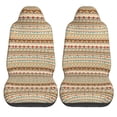 thumbnail image 2 of XMXT 2Pcs Car Seat Cover Decor Protector, Native Boho Retro Ethnic Print Front Seat Covers for Cars SUVs, Universal Fit, 2 of 9