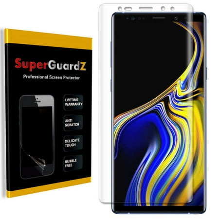 [2-Pack] For Samsung Galaxy Note 9 - SuperGuardZ [3D Curved FULL COVER] Screen Protector, HD Clear, Anti-Scratch, (Best Screen Protector For Note 2)