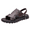 Brown, variant on CHICVOMEY Men's Sandals Summer Slide Sandals with Thick Cushioned Sole Adjustable Strap Non-Slip Comfortable Beach Shoes for Walking Travel