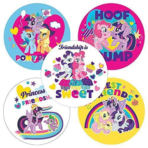 30 My Little Pony Birthday Party Bubble Labels Stickers Baby Shower Favors 