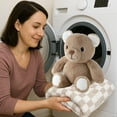thumbnail image 2 of The Peanutshell Benny Brown Teddy Bear Plush Blanket Gift Set with Baby Blanket & Stuffed Animal, 2-Piece, 2 of 6