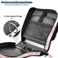 thumbnail image 4 of FORMRS Zipper Binder with Shoulder Strap 1.5-inch Ring 500 Sheet Capacity File Bag, Pink Paw Pattern, 4 of 5