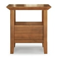 thumbnail image 5 of HomeStock Antique Ambiance 19"x19"x20" Solid Wood Traditional End Table with 1 Drawer, Open Shelf, Light Golden Brown Finish, Antique Bronze Knobs, 5 of 5