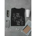 thumbnail image 3 of White Outline King Of Pizza Tee Men's -Image by Shutterstock, 3 of 4