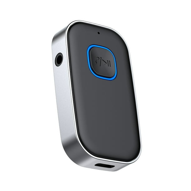 Matsuzay Adaptador de receptor compatible con Bluetooth con transmisor de micrófono Reproductor de música Cables de audio/vídeo