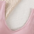 thumbnail image 6 of Fashion SMihono Women's Cozy Ribbed Everyday Bras Comfort Revolution Easylite Wireless T-Shirt Bra, Pullover Wirefree T-Shirt Bra Pink Free Size, 6 of 7