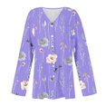 thumbnail image 5 of Puntoco Blusa tipo cárdigan con estampado cómodo e informal de manga larga para mujer Puntoco Puntoco-1, 5 of 5
