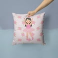 thumbnail image 2 of Carolines Treasures BB5181PW1414 Ballerina Long Dark Hair Fabric Decorative Pillow  14Hx14W multicolor, 2 of 4