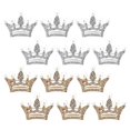 thumbnail image 1 of Crown Brooch 12Pcs Assorted Pin Design Alloy Material for Decor Brooches, 1 of 2