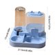 thumbnail image 3 of Comedero Automático para Mascotas (Gatos y Perros): Doble Cuenco con Dispensador de Comida y Agua, Diseño Antideslizante Elevado para Facilitar La Alimentación., 3 of 6