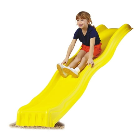 Swing-N-Slide Yellow Cool Wave Slide Plastic Slide for 4 Foot Play (Best Slide On Camper)