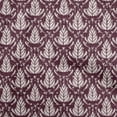 thumbnail image 1 of oneOone Silk Tabby Maroon Fabric Asian Dabu Print Fabric For Sewing Printed Craft Fabric By The Yard 42 Inch Wide, 1 of 5