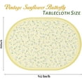 thumbnail image 4 of Daisy Floral Oval Tablecloth 60 x 84, Yellow White Floral Spring Tablecloth Table Cover, Elegant Country Table Cloths for Parties, Kitchen Dining Table,Polyester Fabric Flower Tablecloth, Daisy Decor, 4 of 6
