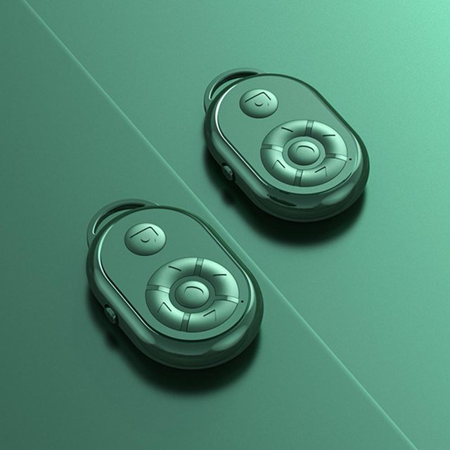 Página del teléfono que gira el obturador de la cámara Selfie Controller compatible con Bluetooth (verde) Likrtyny Para estrenar