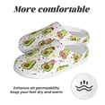 thumbnail image 6 of Lsque Avocado Playing Music Pattern Womens Comfort Cotton on Scuff With Memory Foam and Anti-skid Sole Slipper-39/40, 6 of 7