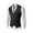 Black, variant on Vests for Men Men's Metal Chain Slim Fit Business Casual Vest Outerwear for Modern Style Size:2XL
