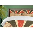 thumbnail image 4 of Ambesonne Saying Duvet Cover Sets, Italian Rome Lettering, 2-Queen, Red Dark Green and White, 4 of 7