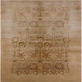 thumbnail image 1 of Ahgly Company Machine Washable Indoor Square Industrial Modern Peru Brown Area Rugs, 3' Square, 1 of 7