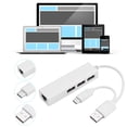 thumbnail image 2 of USB 3.1 Type C to Gigabit Ethernet Network with USB 2.0 Hub Adapter Cable, 2 of 6