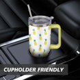 thumbnail image 7 of 40 OZ Tumbler with Handle Insulated Water Bottle Pineapple Coffee Mug for Drinking Coffee Water Wine Ideal Gift for Husband Son Dad, 7 of 7