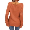 thumbnail image 4 of Langwyqu Fashion Women Autumn Winter Long Sleeve Knit Sweater Female Pullovers, 4 of 4