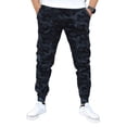 thumbnail image 1 of Jogger cargo de gabardina stretch John Silver Corte skinny y estampado de camuflaje negro, 1 of 4
