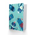 thumbnail image 2 of Robot Family Greetings Card Plus Envelope Blank inside, 2 of 3