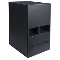 Sound Town CARME Series 12" 800W Powered PA/DJ Subwoofer with Folded Horn Design, Black (CARME-112SPW)