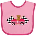 thumbnail image 3 of Inktastic Race Car Racing Bear Animal Boys or Girls Baby Bib, 3 of 4
