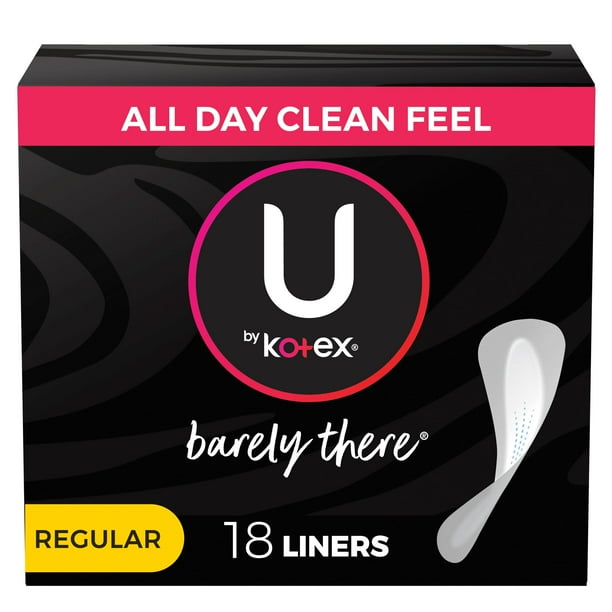 U by Kotex Barely There Thin Panty Liners, Light Absorbency, Regular