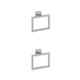 thumbnail image 2 of stanreset 1/2/3/5 Bathroom Hardware Set Stainless Steel Towel Bar Ring Paper Holder Multifunction Robe Hook Modern Style Rack Kit Silver ring 2PCS, 2 of 6