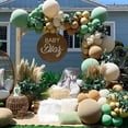 thumbnail image 1 of Ensemble d'Arche Guirlande de Ballons Cowboy Bleu 136 Pcs Réutilisable Ballons Imprimé Vache Bleu Clair Brun Ballon Rétro Sable Doré Blanc, 1 of 10