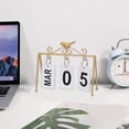 thumbnail image 4 of Perpetual Desk Calendar, Daily Flip Calendar, Vintage Desktop Standing Calender, Daily Flip Aesthetic Desk Accessories for Home Office Decor, 4 of 6