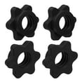 thumbnail image 1 of Minkissy 4Pcs Barbell Self-Locking Nuts Black Plastic Durable Lock Collars for Home Fitness Equipment, 1 of 4