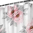 thumbnail image 3 of Pioneer Flower Floral Print Pattern Shower Curtain 84"x72", Bathroom Decorative Shower Curtain Set with 12 Hooks, Waterproof Washable, 3 of 6