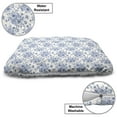 thumbnail image 3 of Anemone Flower Pet Bed, Floral Pattern with Bouquet of Blue Flowers Delicate Victorian Design, Resistant Pad for Dogs and Cats Cushion with Removable Cover, 24" x 39", Night Blue White, by Ambesonne, 3 of 4