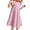 a-Pink7425, variant on VNKIDY Girls Kids Polka Dot Dress Short Sleeve Crewneck Elastic Waist Flowy A Line Skirt Casual Everyday Dress For Daily Wear Blue 11T/140